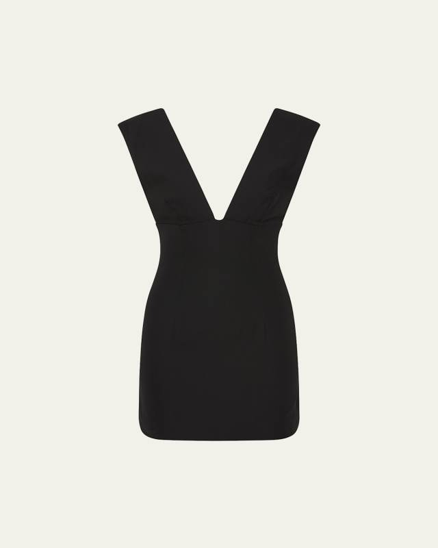 Plunge Mini Dress